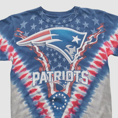 New England Patriots Majestic 2000s T-shirt Blue Vintage - Fanatics