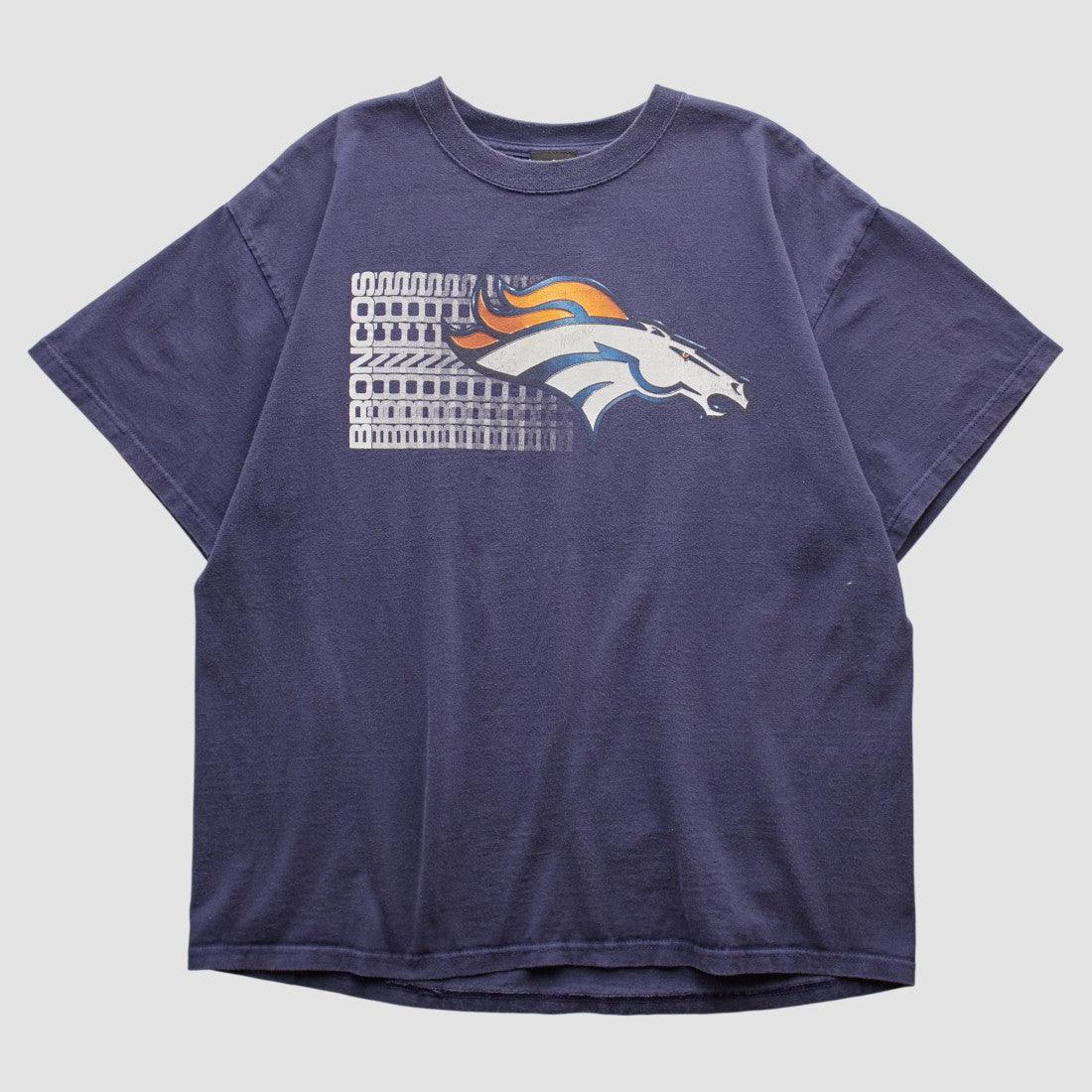 Denver Broncos NFL 2000s T-shirt Navy Vintage - Fanatics