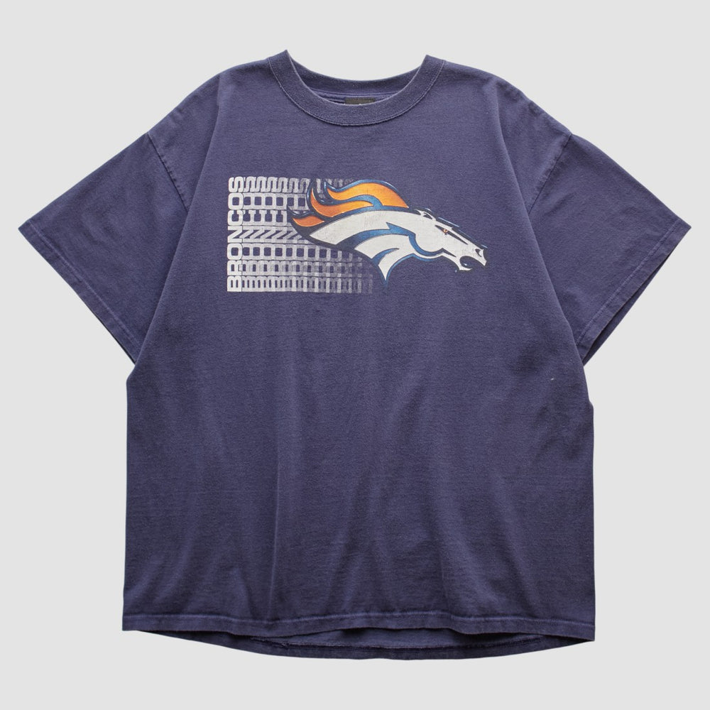 Denver Broncos NFL 2000s T-shirt Navy Vintage - Fanatics
