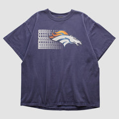 Denver Broncos NFL 2000s T-shirt Navy Vintage - Fanatics