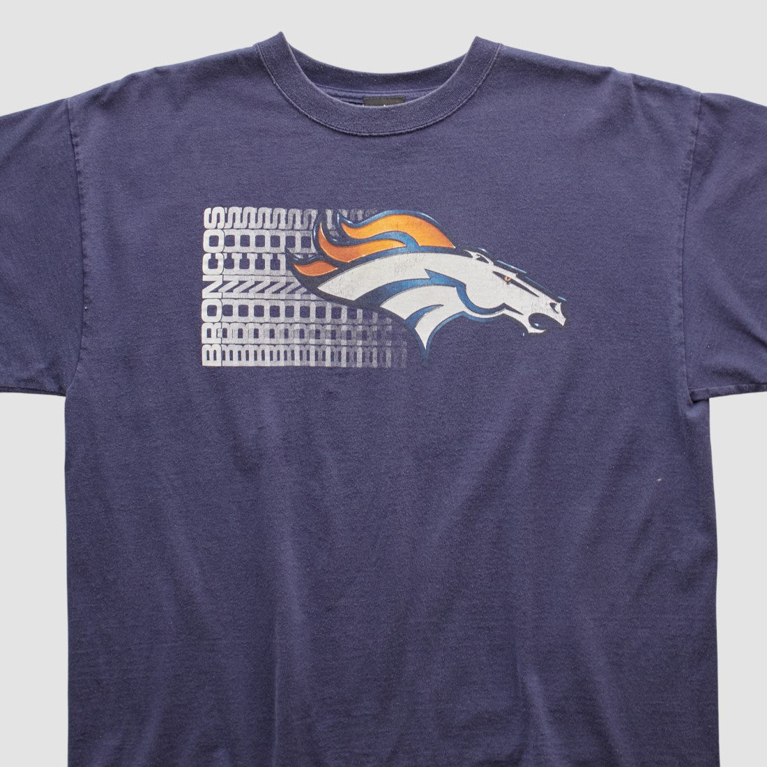 Denver Broncos NFL 2000s T-shirt Navy Vintage - Fanatics