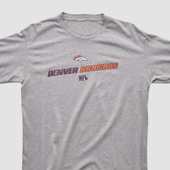 Denver Broncos 2000s Long Sleeve T-shirt Heather Gray Vintage - Fanatics