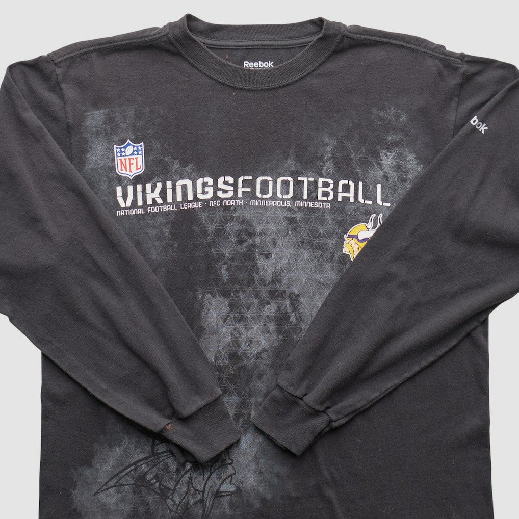 Minnesota Vikings Reebok 2000s Long Sleeve T-shirt Black Vintage - Fanatics