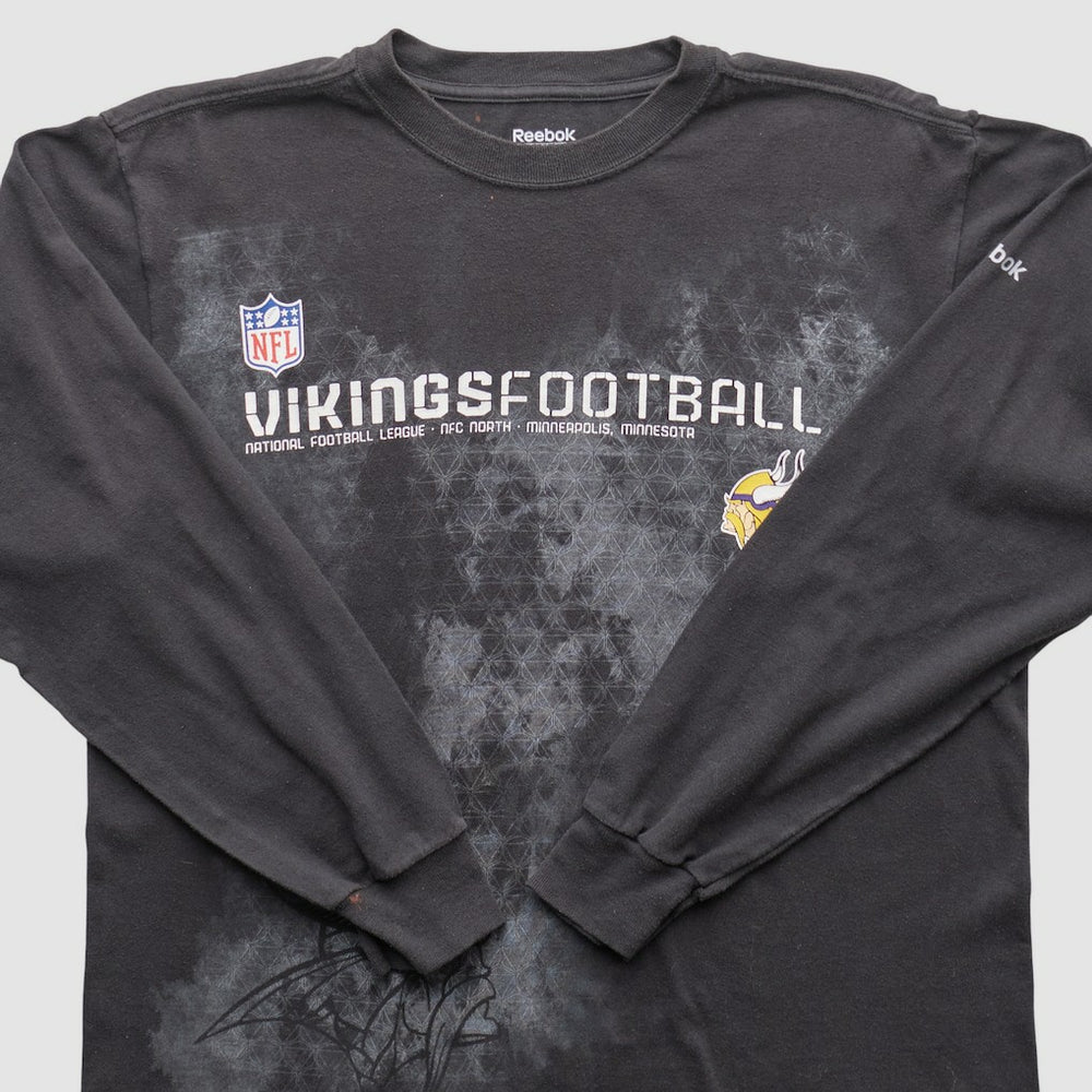 Minnesota Vikings Reebok 2000s Long Sleeve T-shirt Black Vintage - Fanatics