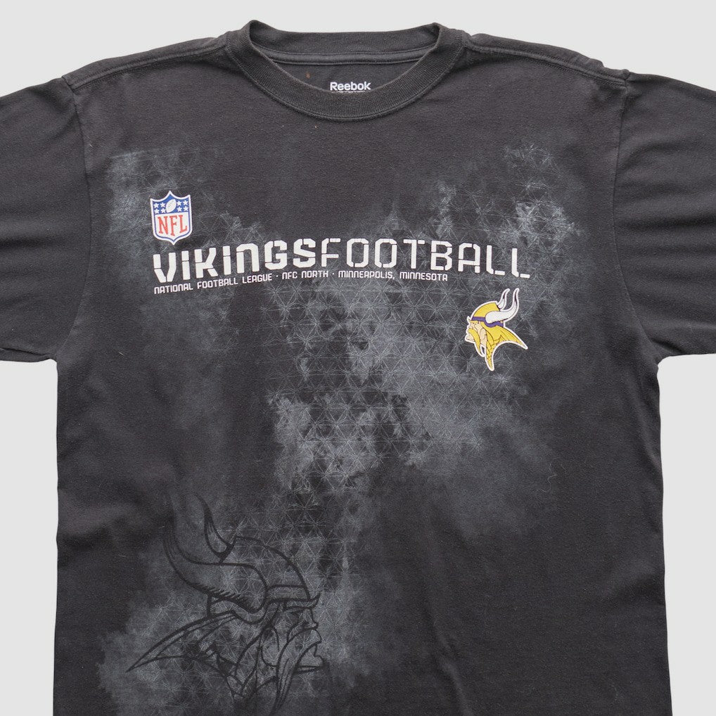 Minnesota Vikings Reebok 2000s Long Sleeve T-shirt Black Vintage - Fanatics