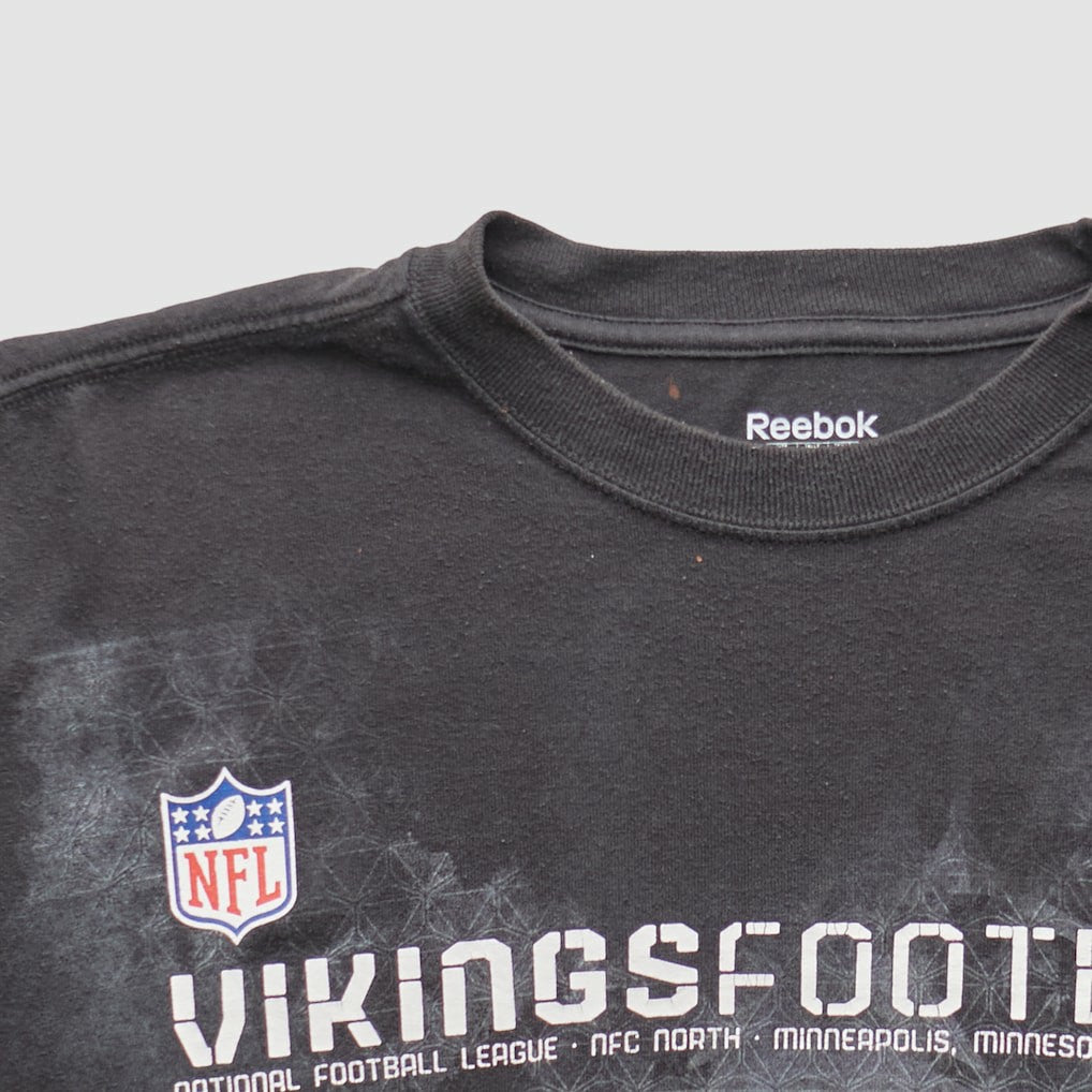 Minnesota Vikings Reebok 2000s Long Sleeve T-shirt Black Vintage - Fanatics