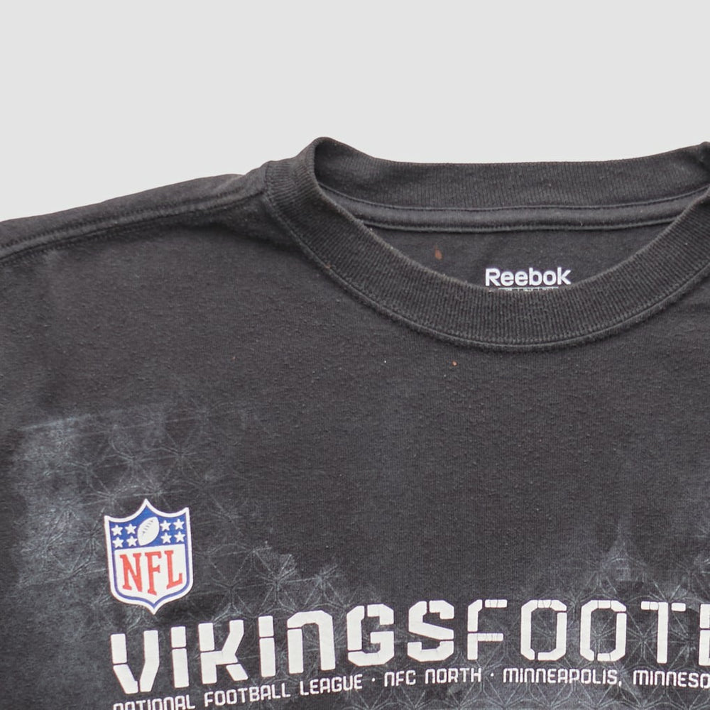 Minnesota Vikings Reebok 2000s Long Sleeve T-shirt Black Vintage - Fanatics