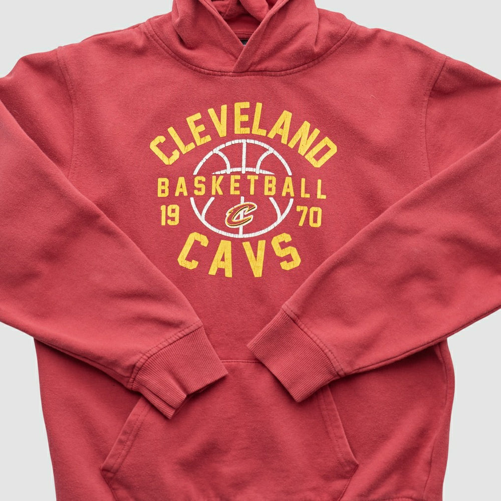 Vintage - Cleveland Cavaliers NBA 2010s Hooded Pullover Sweatshirt - Red Vintage