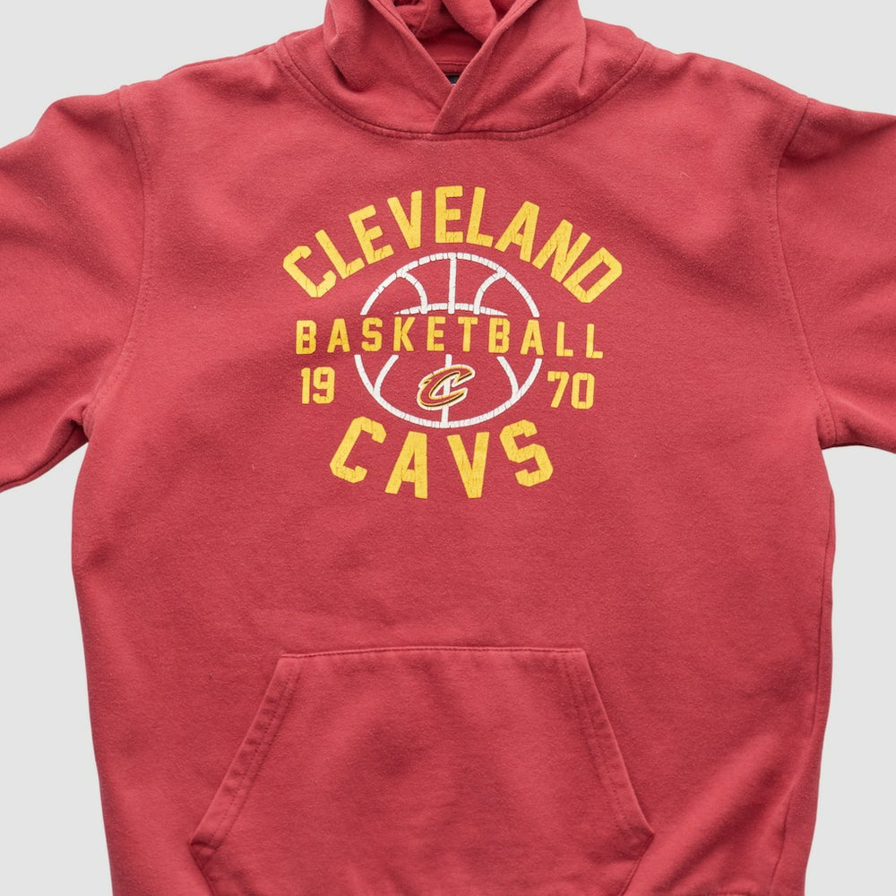 Vintage - Cleveland Cavaliers NBA 2010s Hooded Pullover Sweatshirt - Red Vintage