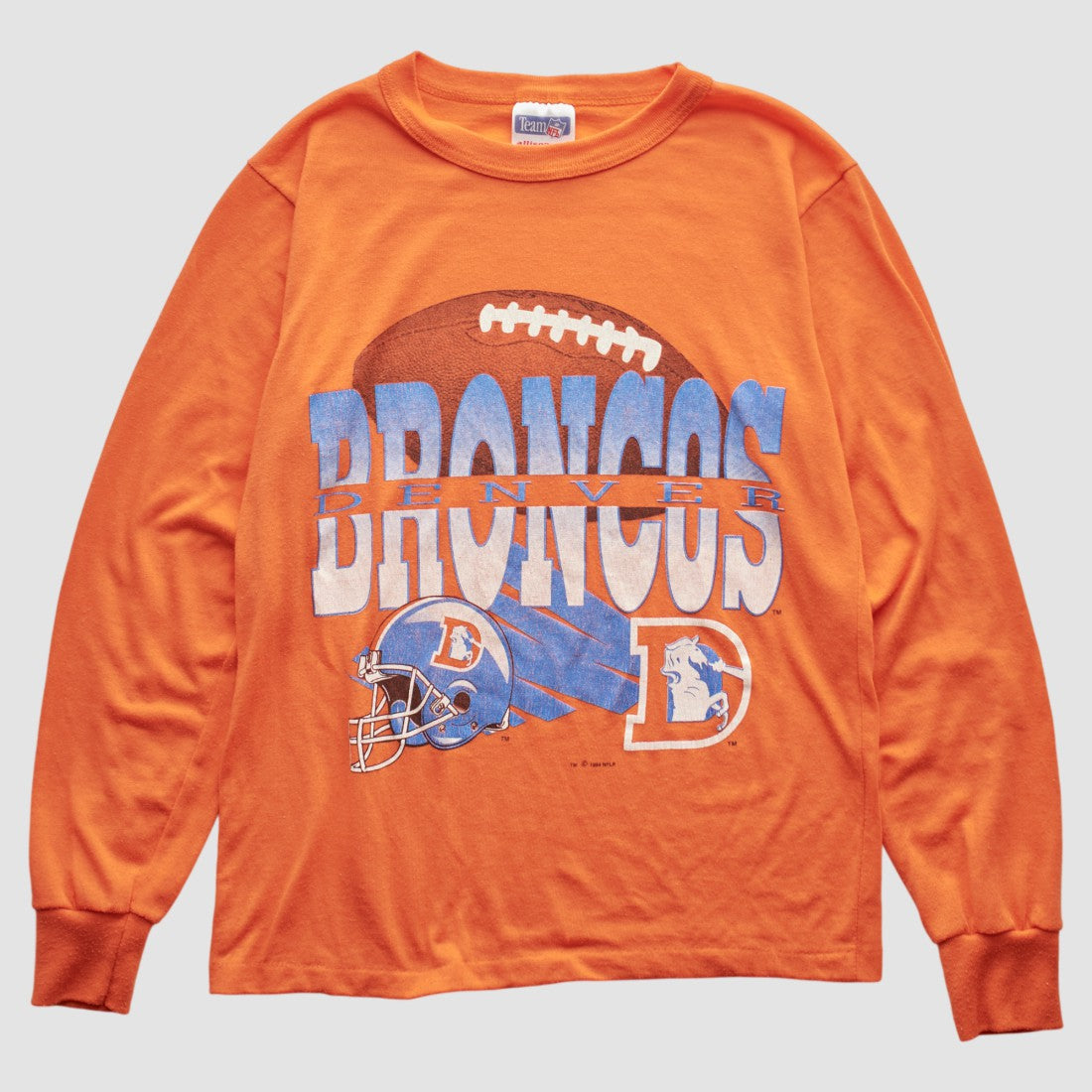 Denver Broncos NFL 90s Long Sleeve T-shirt Orange Vintage - Fanatics