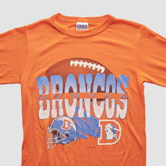 Denver Broncos NFL 90s Long Sleeve T-shirt Orange Vintage - Fanatics