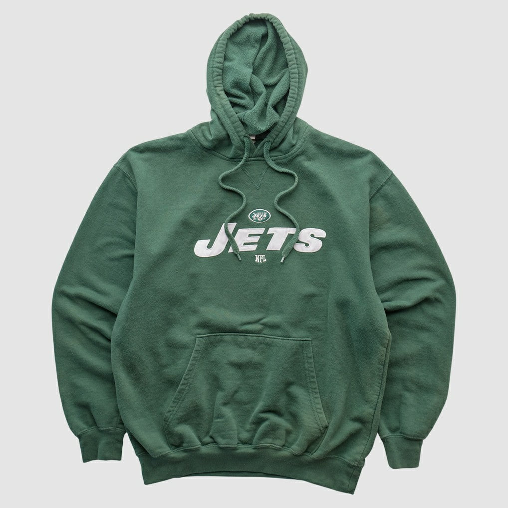 New York Jets NFL 2010s Hooded Pullover Sweatshirt Green Vintage - Fanatics