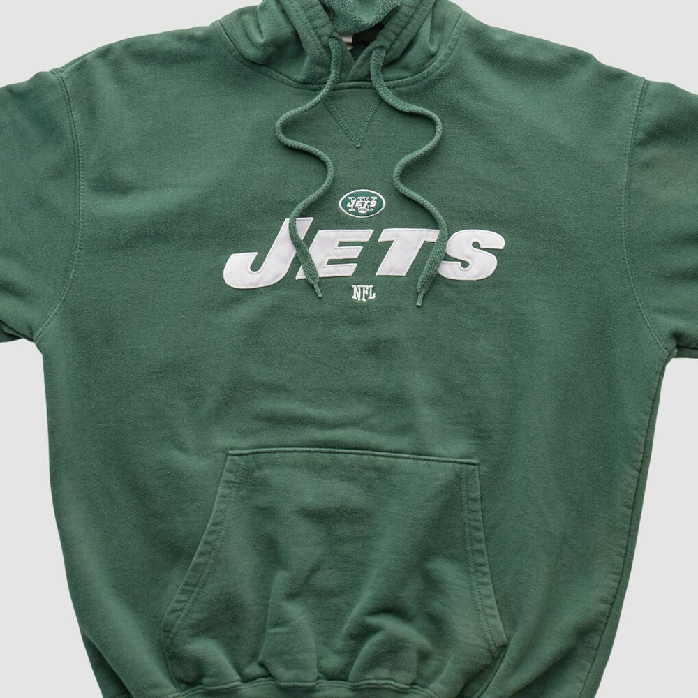New York Jets NFL 2010s Hooded Pullover Sweatshirt Green Vintage - Fanatics