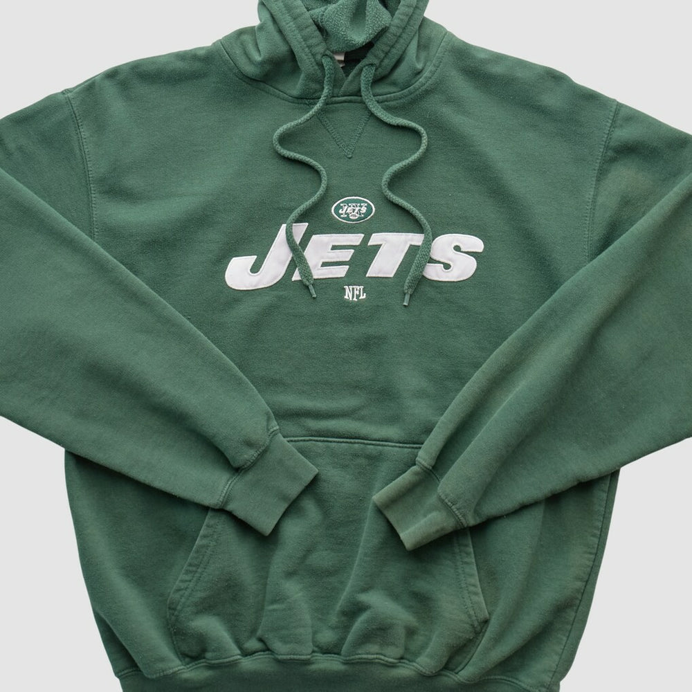 New York Jets NFL 2010s Hooded Pullover Sweatshirt Green Vintage - Fanatics