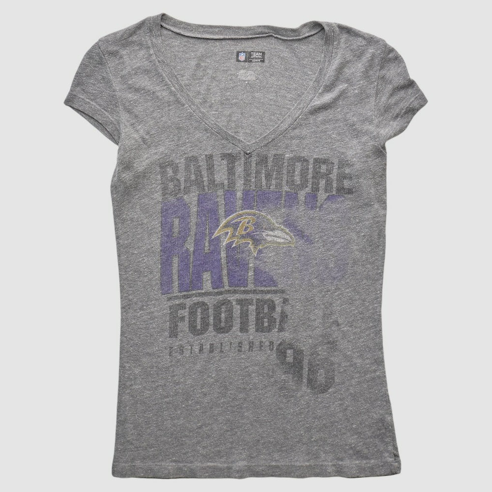 Baltimore Ravens NFL 2010s T-shirt Heather Gray Vintage - Fanatics
