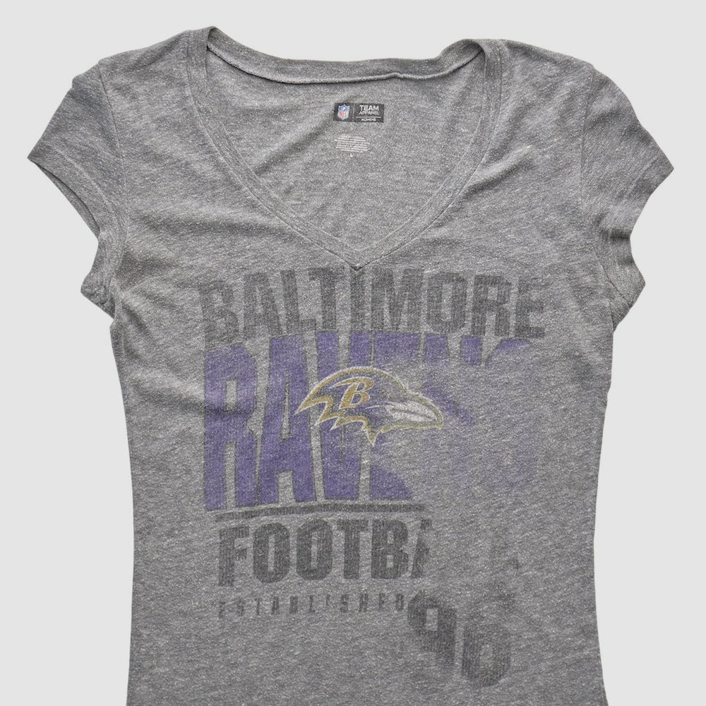 Baltimore Ravens NFL 2010s T-shirt Heather Gray Vintage - Fanatics