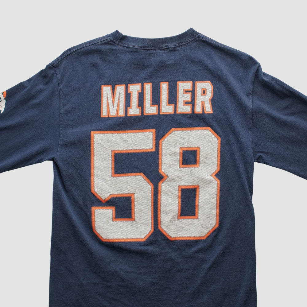 Denver Broncos NFL 2010s Long Sleeve T-shirt Navy Vintage - Fanatics