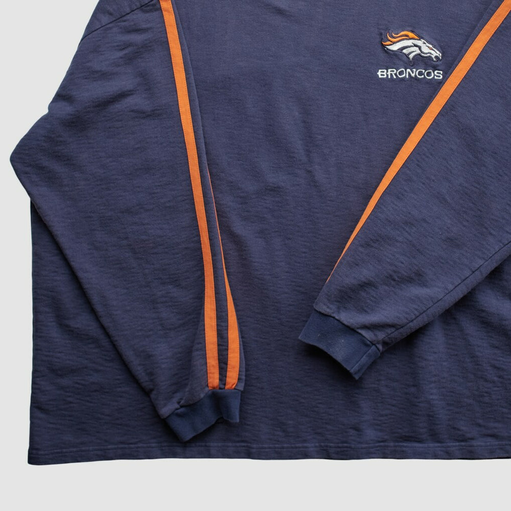 Denver Broncos NFL 2000s Pullover Sweatshirt Navy Vintage - Fanatics