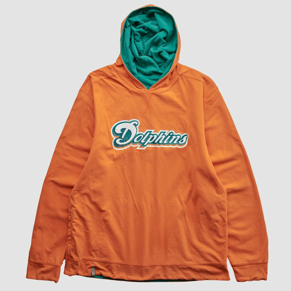 Miami Dolphins 2010s Hooded Pullover Sweatshirt Teal Vintage - Fanatics