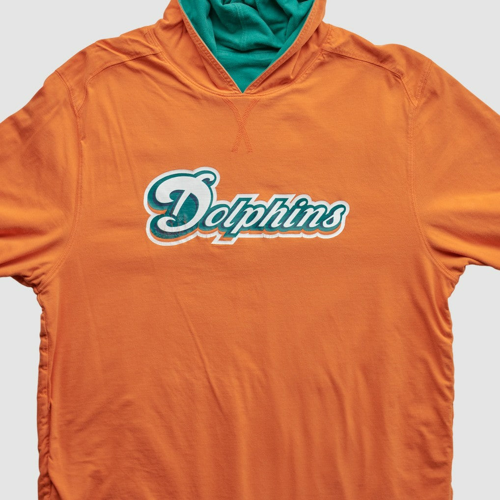 Miami Dolphins 2010s Hooded Pullover Sweatshirt Teal Vintage - Fanatics