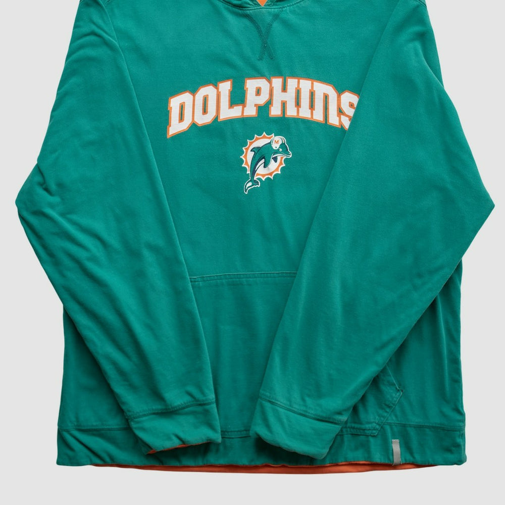 Miami Dolphins 2010s Hooded Pullover Sweatshirt Teal Vintage - Fanatics