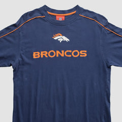 Denver Broncos NFL 2000s Long Sleeve T-shirt Navy Vintage - Fanatics