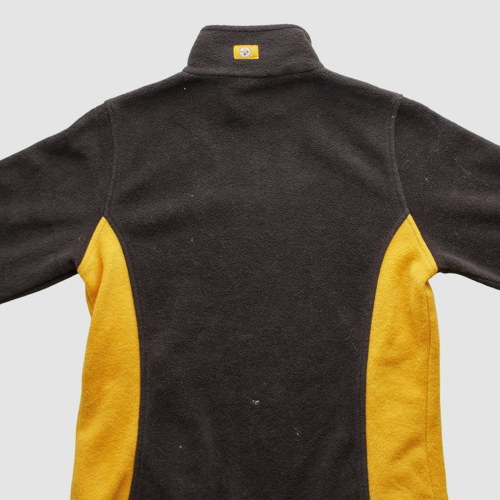 Pittsburgh Steelers NFL 2000s 1/4 Zip Sweatshirt Black Vintage - Fanatics