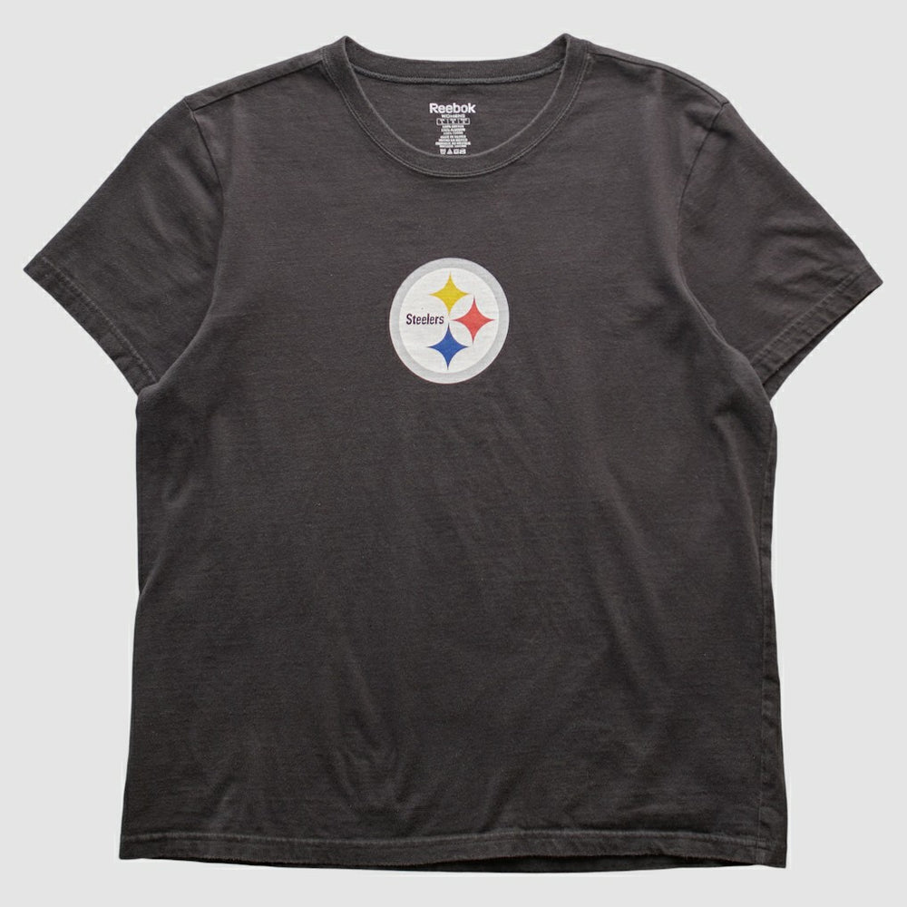 Pittsburgh Steelers Reebok 2000s T-shirt Black Vintage - Fanatics