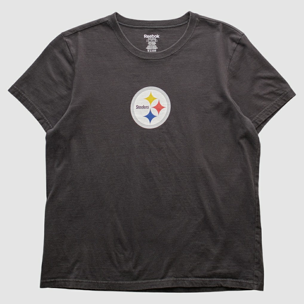Pittsburgh Steelers Reebok 2000s T-shirt Black Vintage - Fanatics