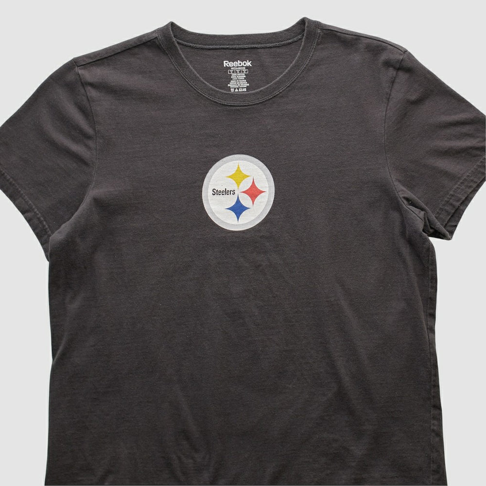 Pittsburgh Steelers Reebok 2000s T-shirt Black Vintage - Fanatics