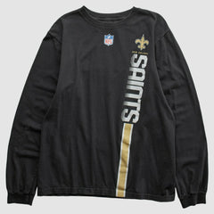 New Orleans Saints Reebok 2000s Long Sleeve T-shirt Black Vintage - Fanatics