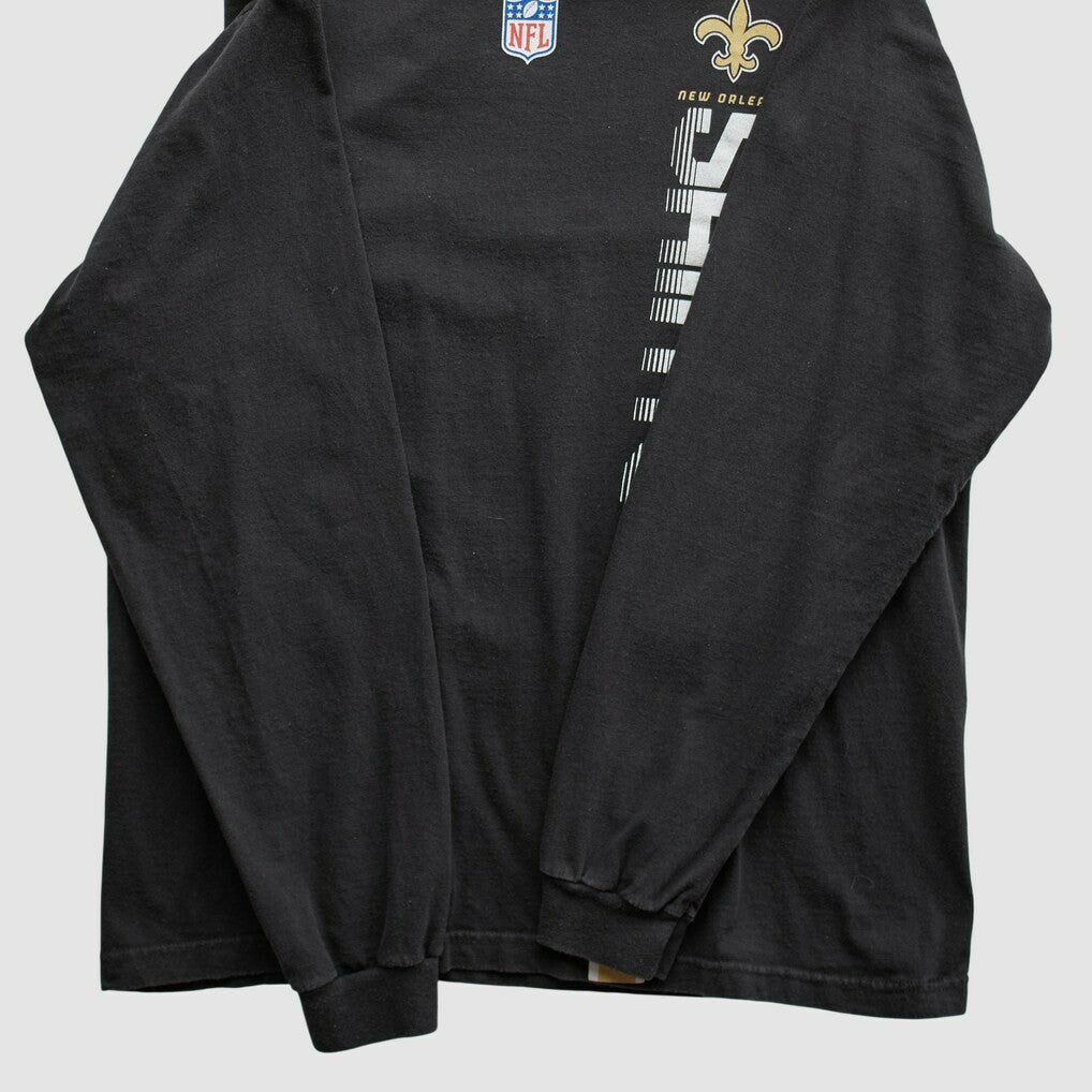 New Orleans Saints Reebok 2000s Long Sleeve T-shirt Black Vintage - Fanatics