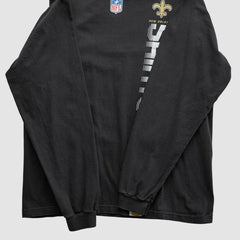 New Orleans Saints Reebok 2000s Long Sleeve T-shirt Black Vintage - Fanatics
