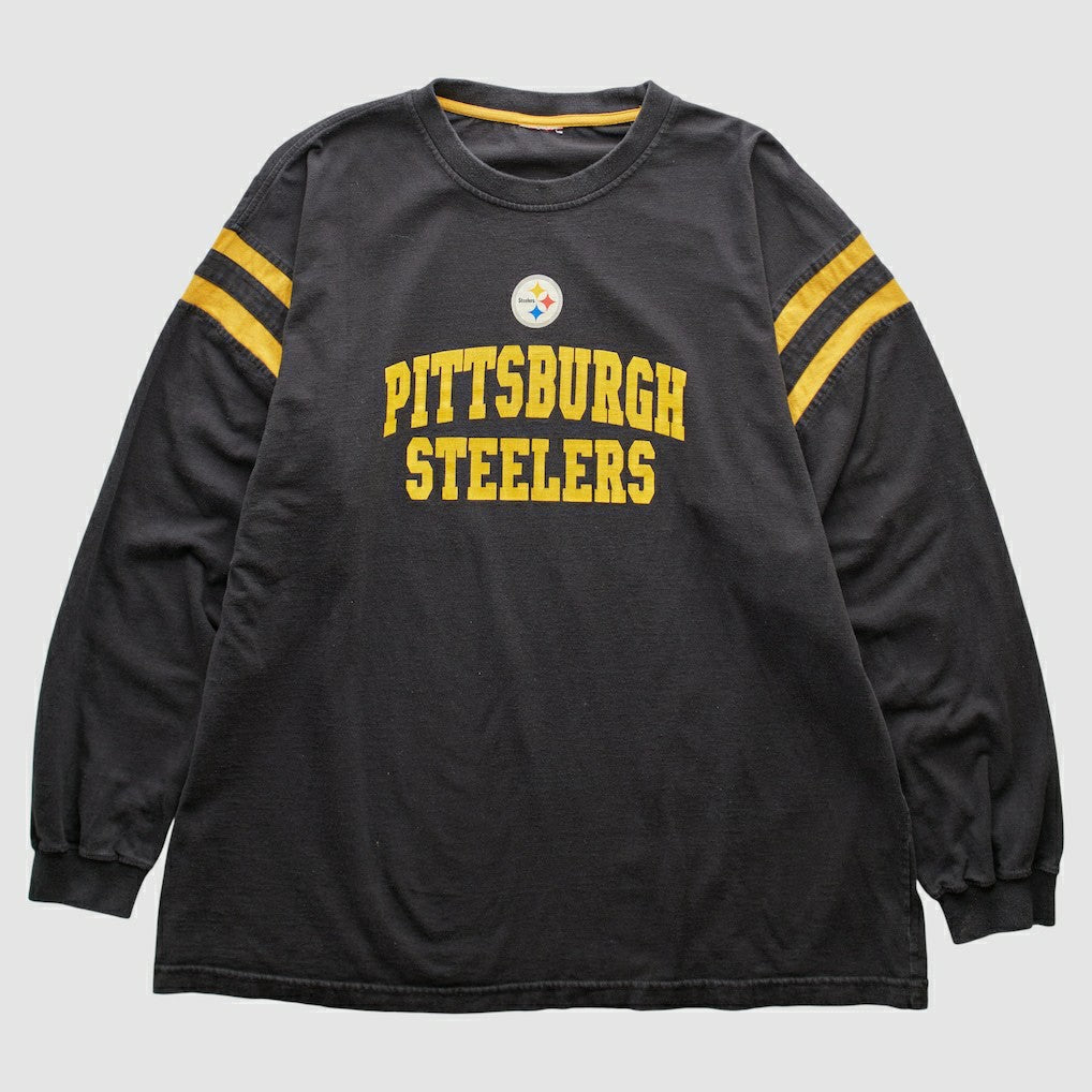 Pittsburgh Steelers 2000s Long Sleeve T-shirt Black Vintage - Fanatics