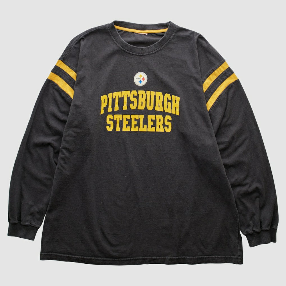 Pittsburgh Steelers 2000s Long Sleeve T-shirt Black Vintage - Fanatics