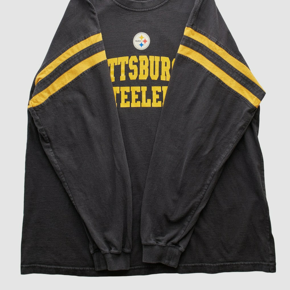 Pittsburgh Steelers 2000s Long Sleeve T-shirt Black Vintage - Fanatics
