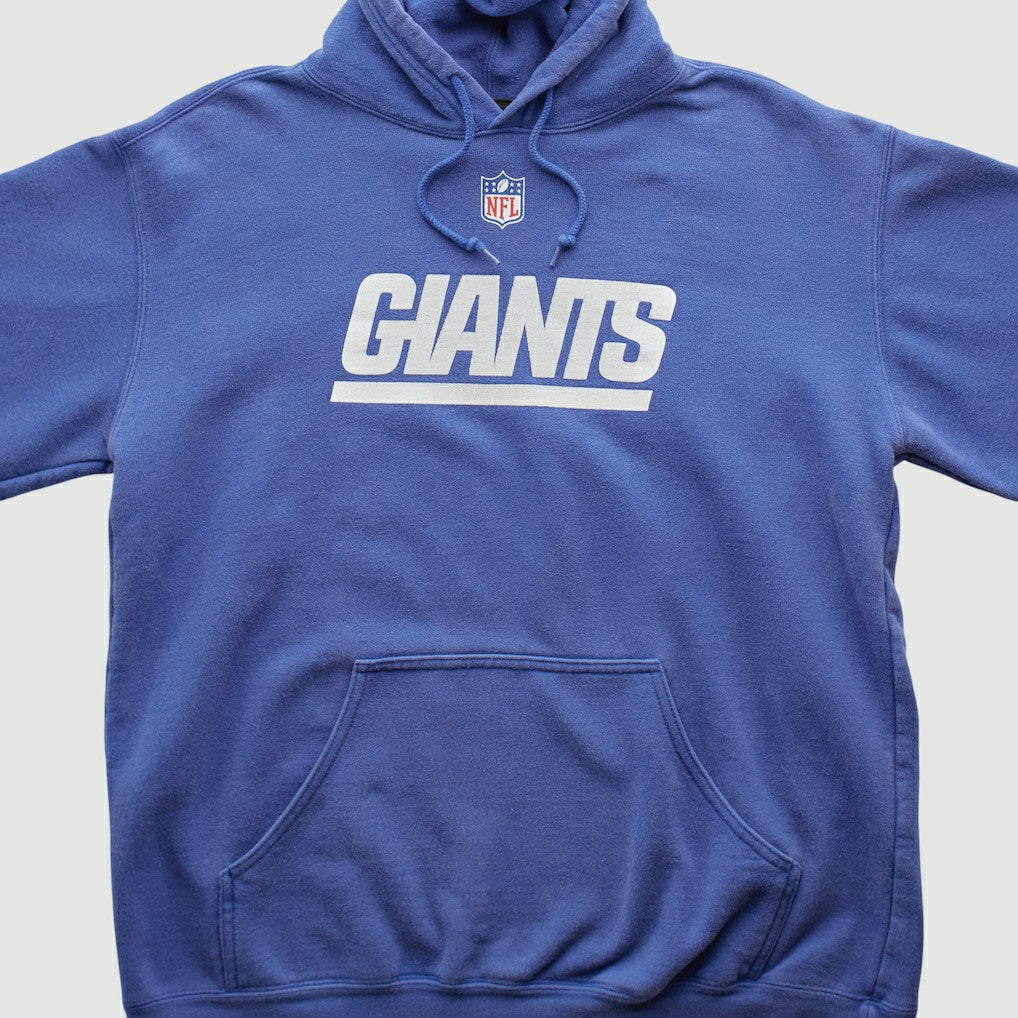New York Giants Reebok 2000s Hooded Pullover Sweatshirt Blue Vintage - Fanatics
