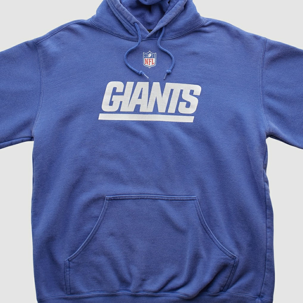 New York Giants Reebok 2000s Hooded Pullover Sweatshirt Blue Vintage - Fanatics
