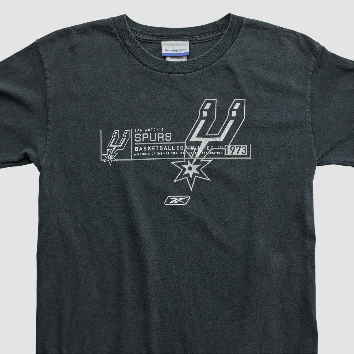 Vintage - San Antonio Spurs Reebok 2000s Long Sleeve T-shirt - Black Vintage