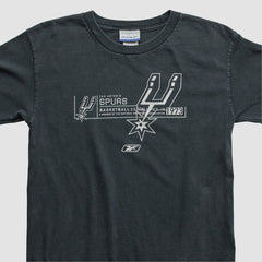 Vintage - San Antonio Spurs Reebok 2000s Long Sleeve T-shirt - Black Vintage