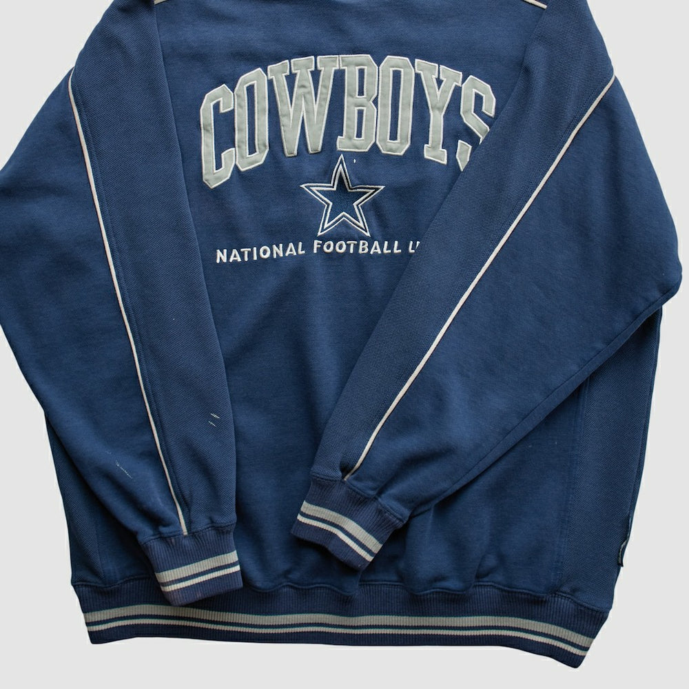 Dallas Cowboys Lee Apparel 90s Pullover Sweatshirt Navy Vintage - Fanatics