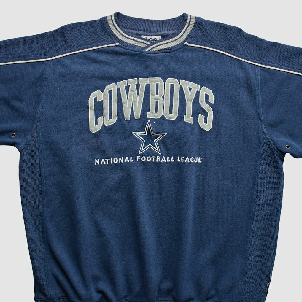 Dallas Cowboys Lee Apparel 90s Pullover Sweatshirt Navy Vintage - Fanatics