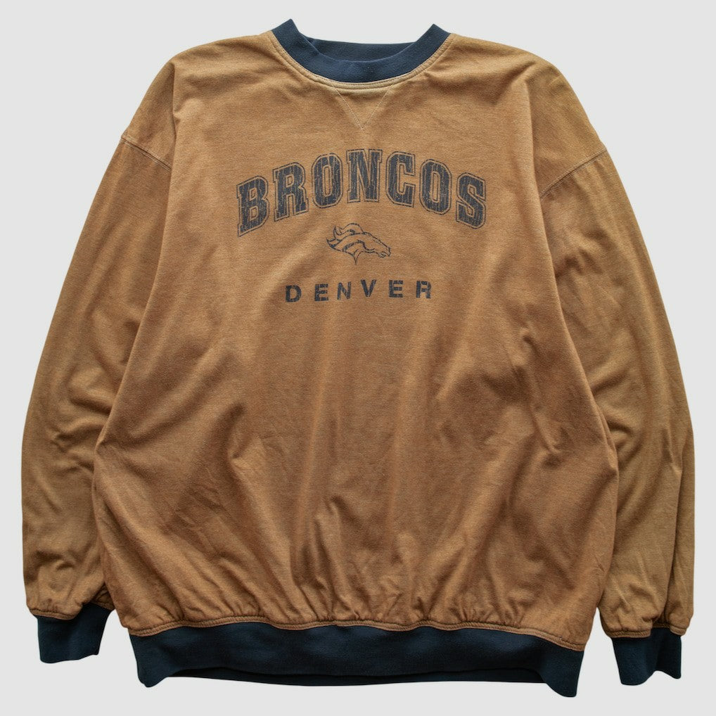 Denver Broncos 2000s Pullover Sweatshirt Tan Vintage - Fanatics