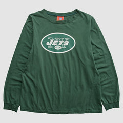 New York Jets NFL 2000s Long Sleeve T-shirt Green Vintage - Fanatics