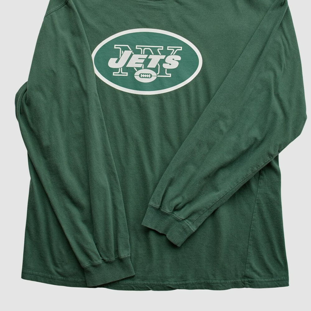 New York Jets NFL 2000s Long Sleeve T-shirt Green Vintage - Fanatics