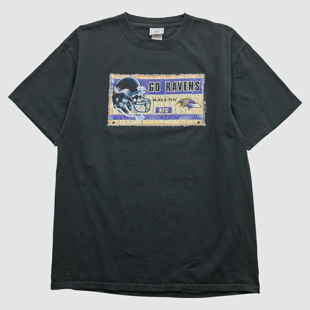 Baltimore Ravens NFL 2000s T-shirt Black Vintage - Fanatics