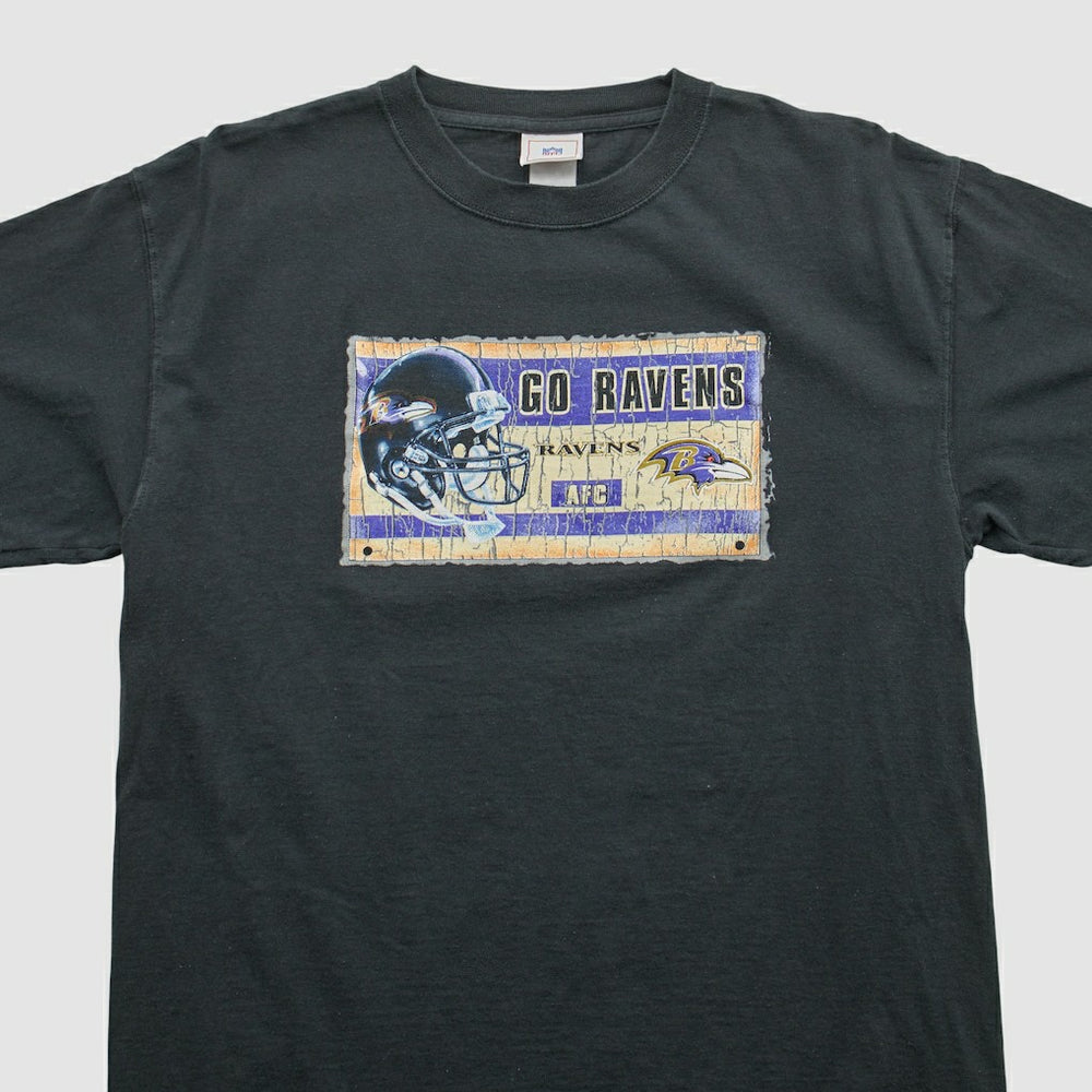 Baltimore Ravens NFL 2000s T-shirt Black Vintage - Fanatics