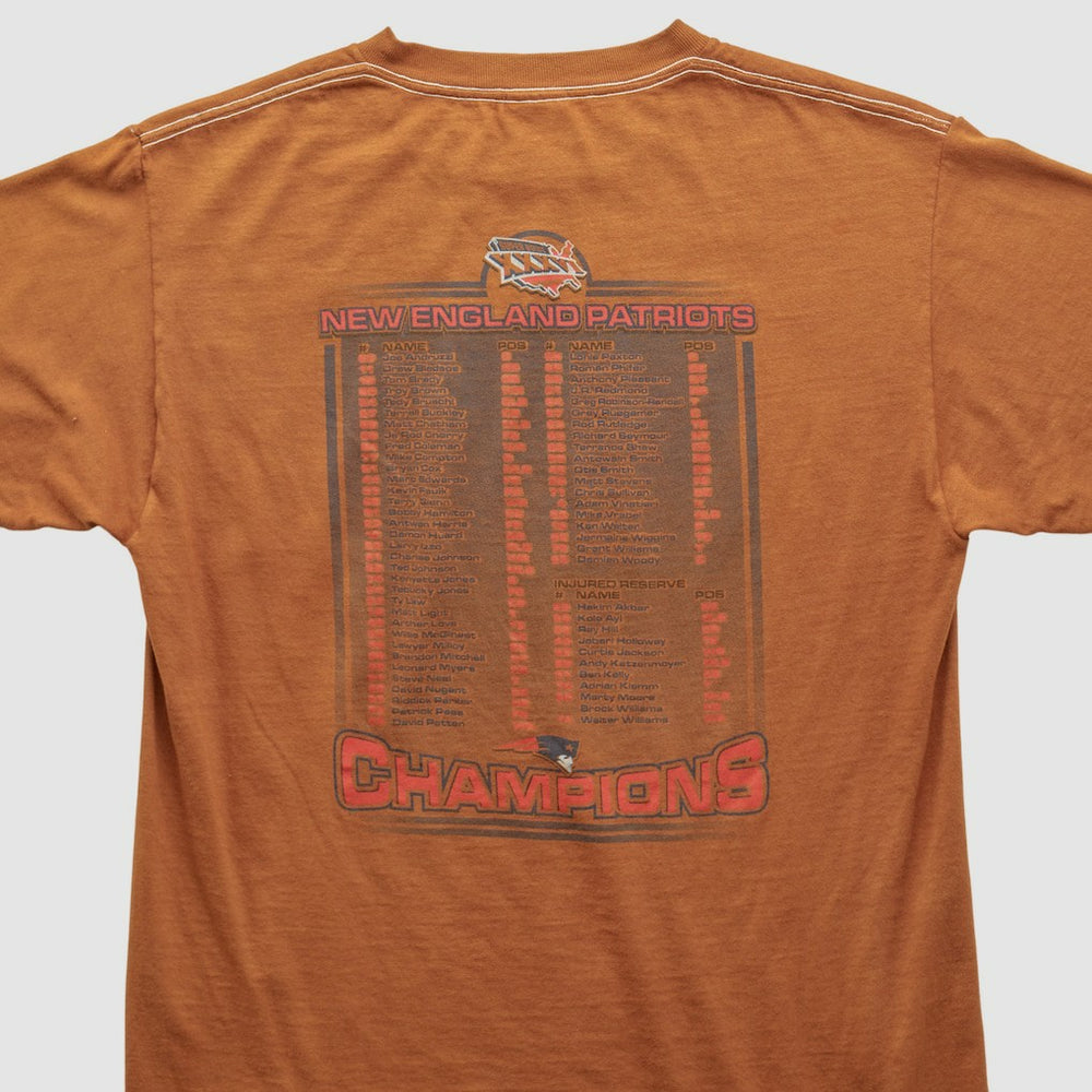 New England Patriots 2002 T-shirt Orange Vintage - Fanatics
