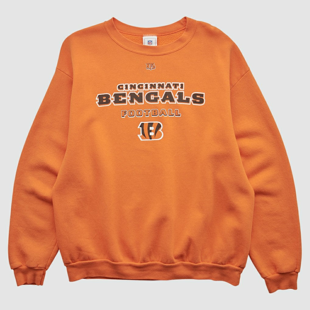 Cincinnati Bengals NFL 2000s Pullover Sweatshirt Orange Vintage - Fanatics