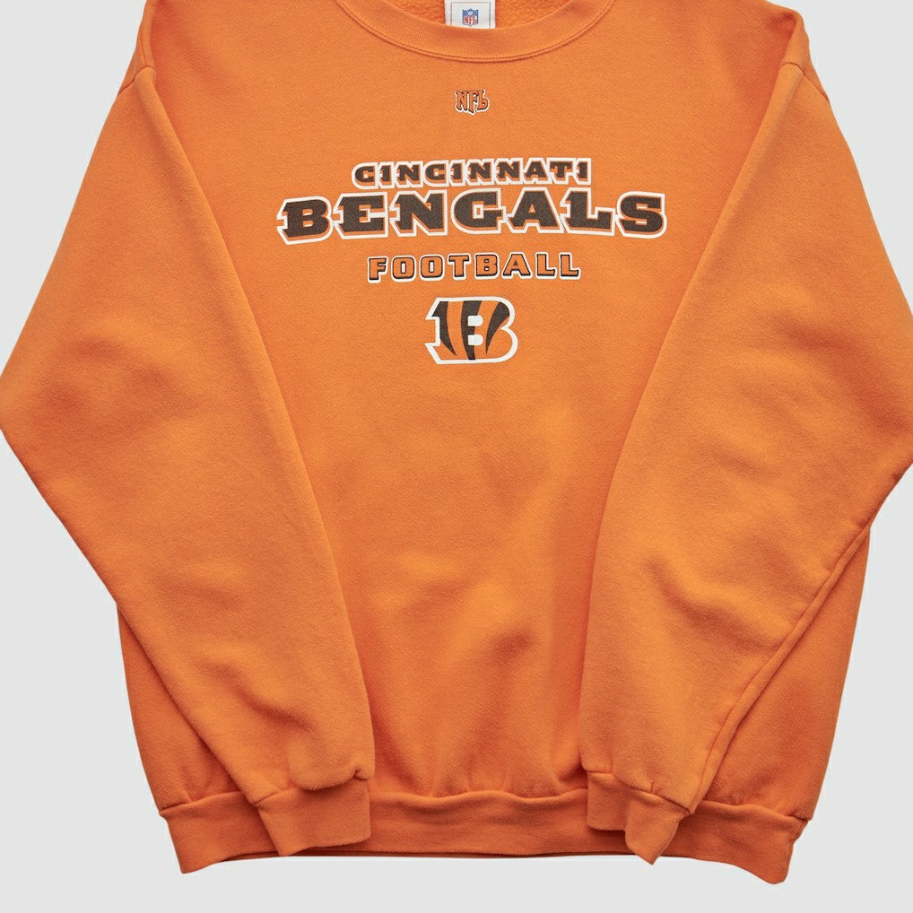 Cincinnati Bengals NFL 2000s Pullover Sweatshirt Orange Vintage - Fanatics